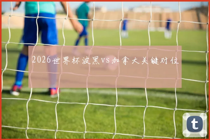 2026世界杯波黑vs加拿大关键对位